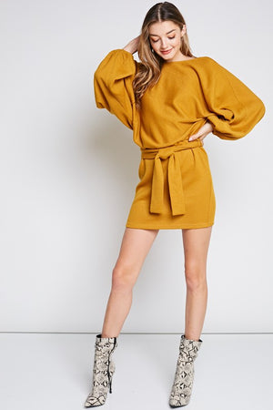 Kiera Open Back Long Sleeve Dress