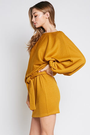 Kiera Open Back Long Sleeve Dress