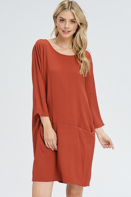 Leisurely Long Sleeve Dress