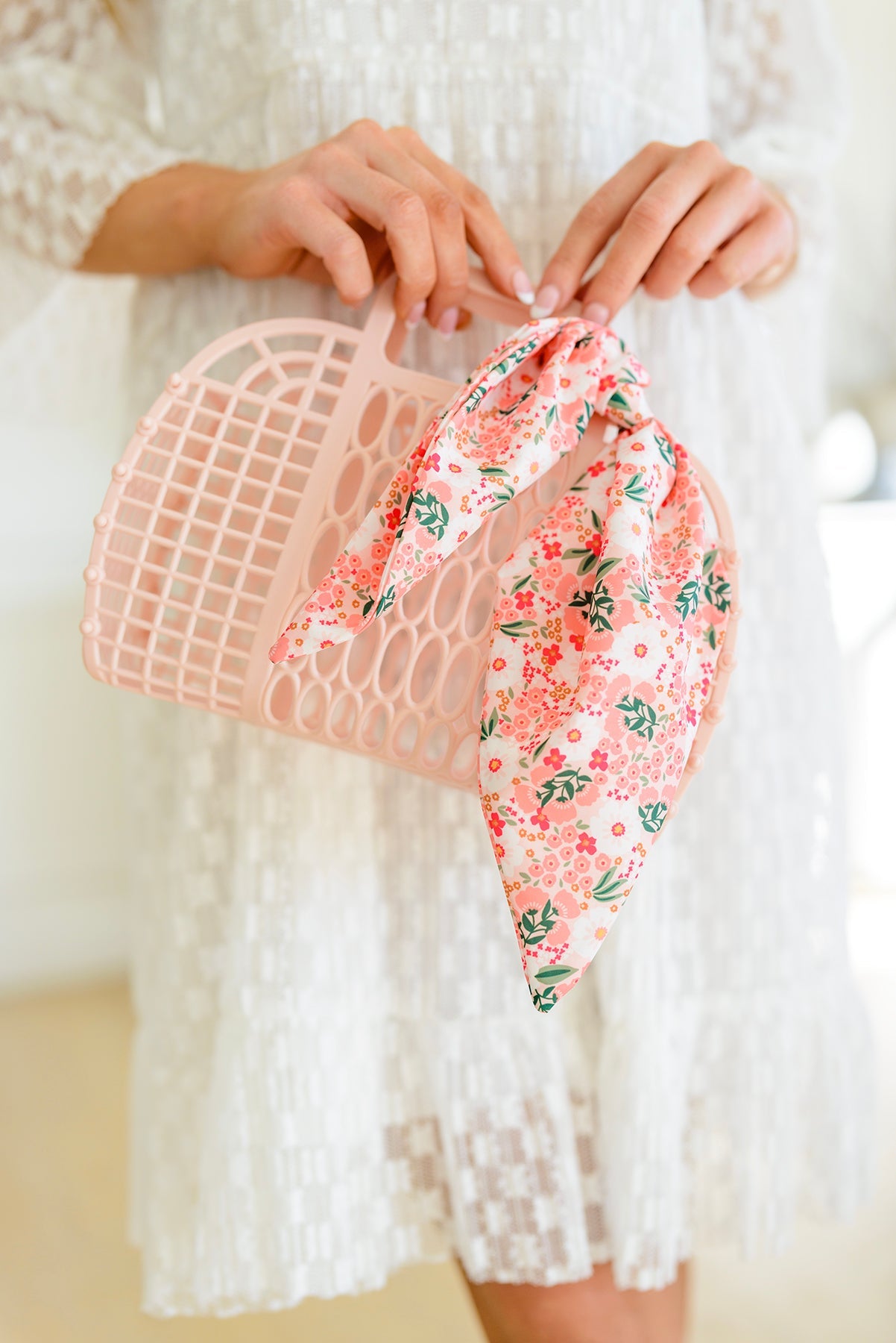 Casually Blush Pink Jelly Tote Bag