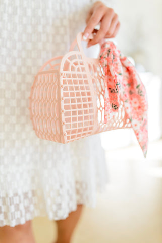 Casually Blush Pink Jelly Tote Bag