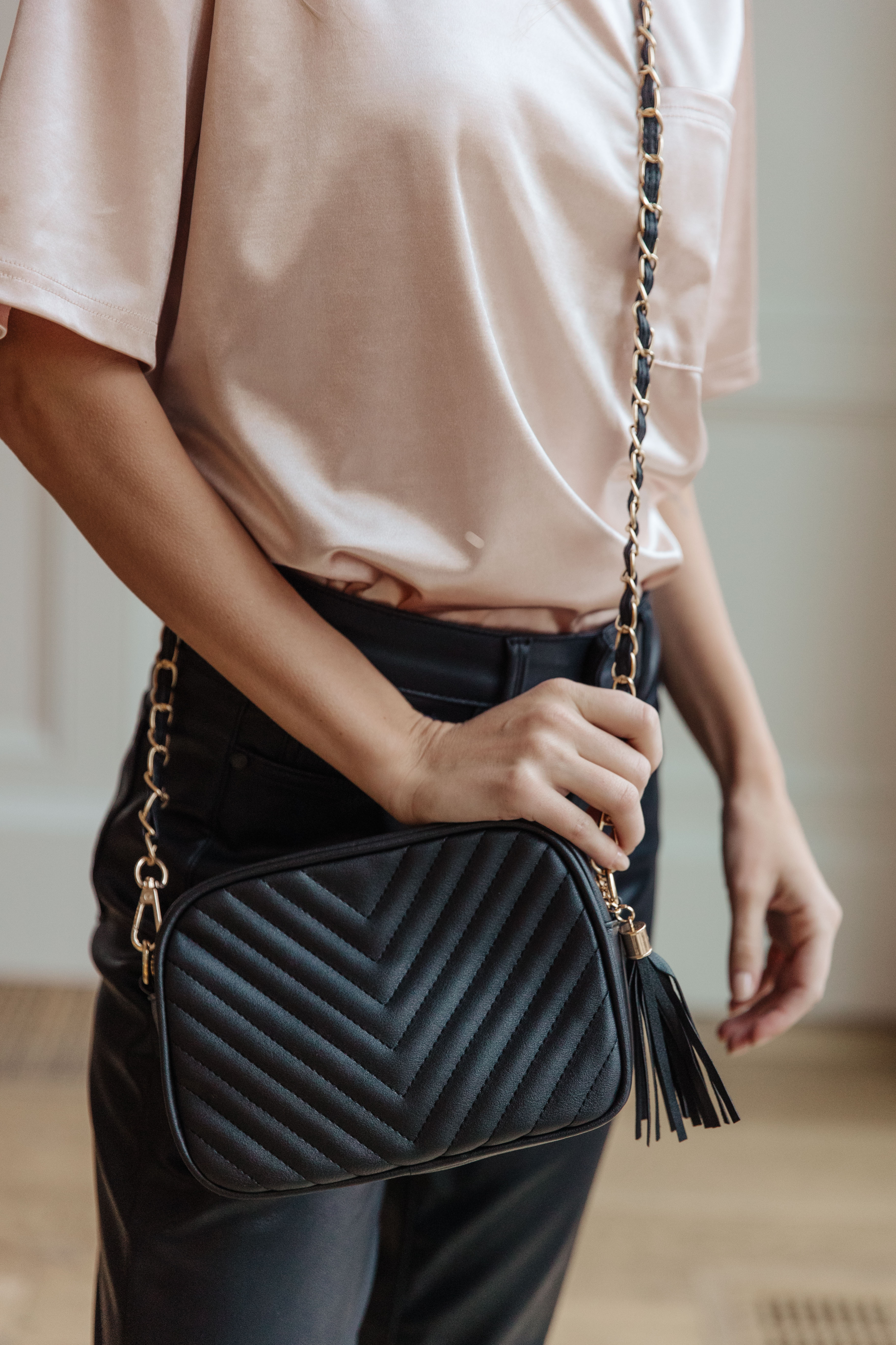 Get What You Need Black Crossbody