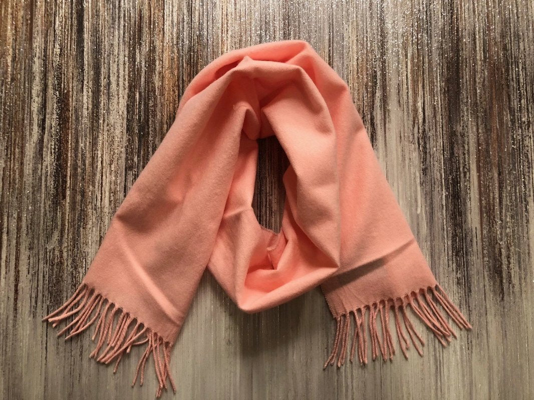 pink scarf