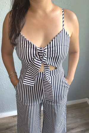 Navy jumpsuit