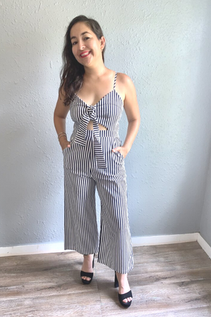 Striped Jumpsuit