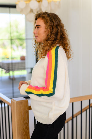 Songs About Rainbows Striped Sweater