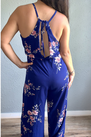 Blue Jumpsuit, Jumpsuits for Women, Wide Leg Jumpsuits 