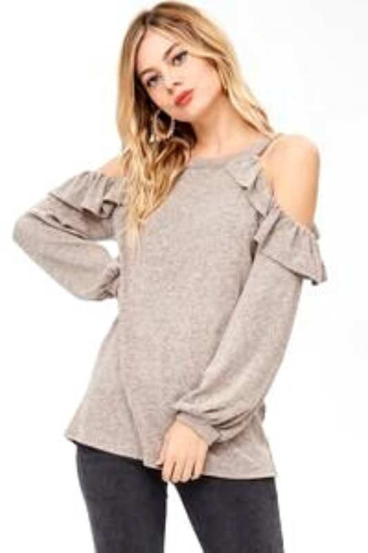 open shoulder sweater, sweater