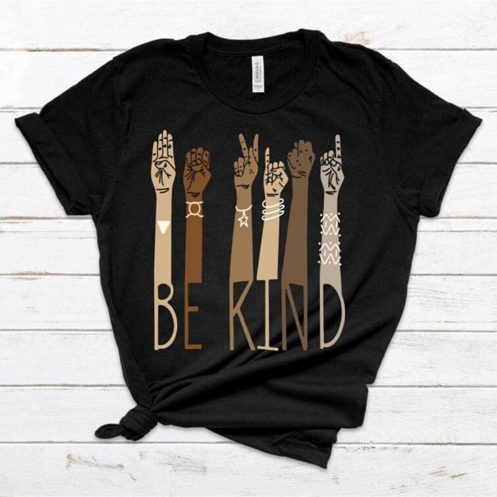 Be Kind Sign Language Graphic Tee