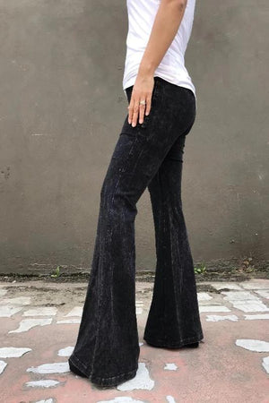 Black Bell Bottom Pants