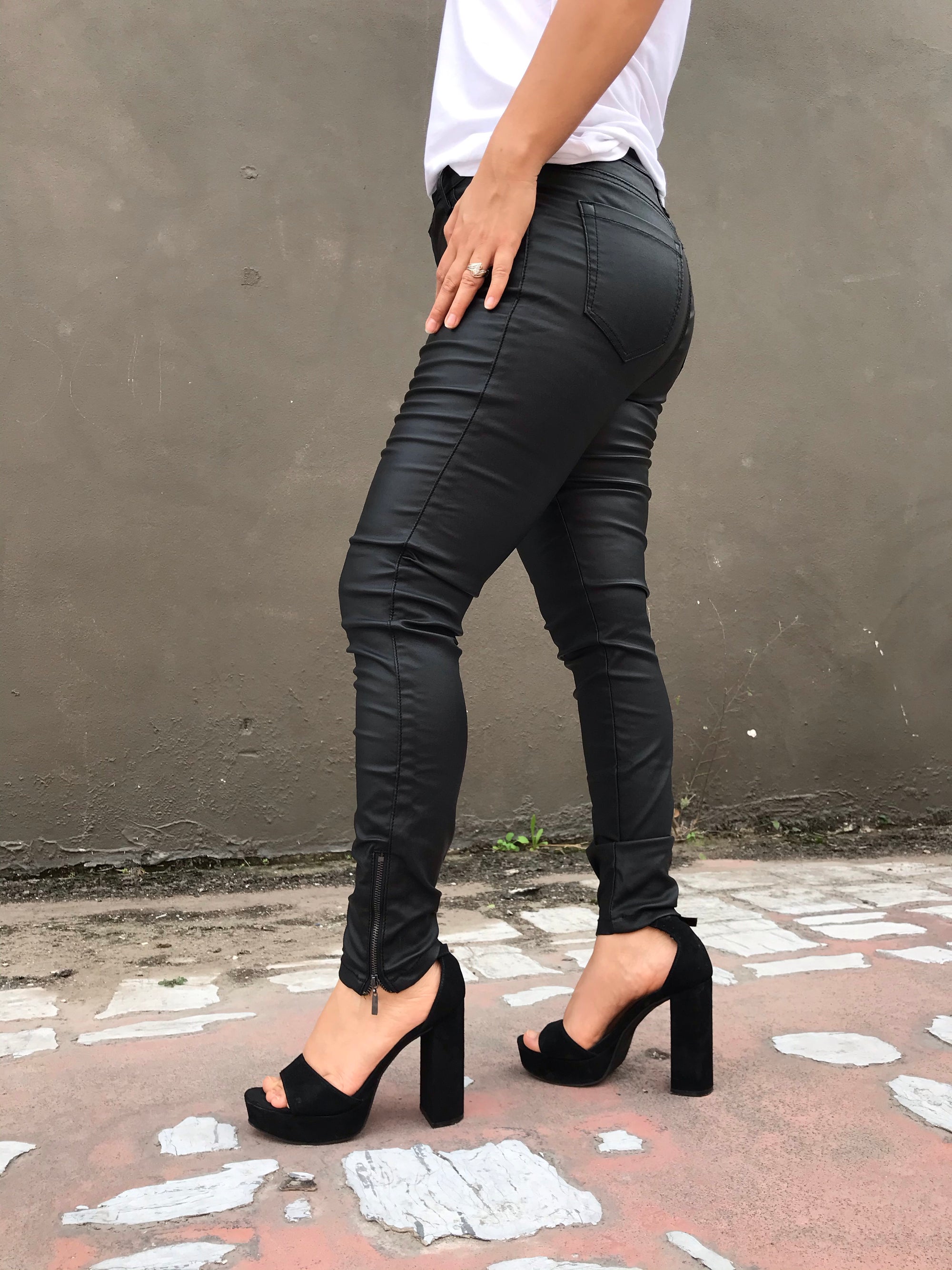 Faux Leather Pants, Girls Skinny Jeans, Black Skinny Jeans