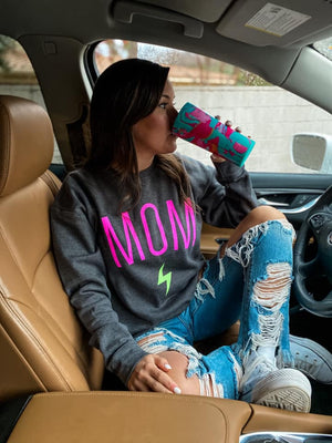 Neon Bolt Mom Sweatshirt