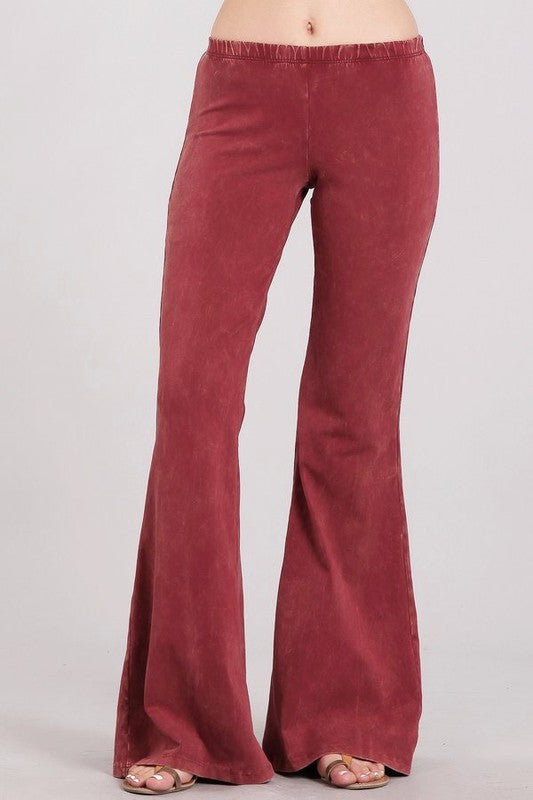Modern Must Have | Wine Red Bell Bottoms – Four Hanger Boutique